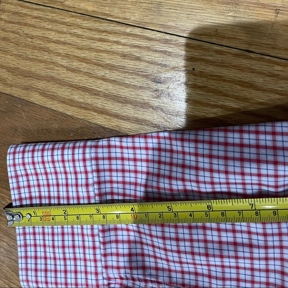 Eton Dress shirt Red/White plaid shirt Sz 16.5 - Picture 9 of 10